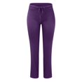 thumbnail image 4 of Sngxgn Pants for Women Stretchy Work Business Pants Casual Straight Leg Trousers(Purple,XXL), 4 of 5