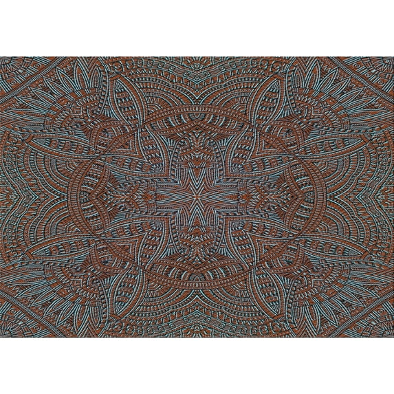 Ahgly Company Indoor Rectangle Patterned SlateGray or SlateGrey Gray Area Rugs, 2' x 5'