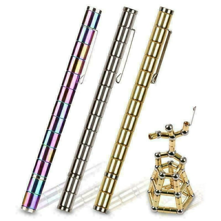 Modular Magnetic Magic Fidget Pen Diy Design Neutral Fun Polar W/box For  Gifts