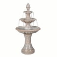 thumbnail image 2 of Hi-Line Gifts 3-Tier Ceramic Outdoor Garden Fountain - 46.5" - Cream, 2 of 2