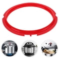 thumbnail image 4 of IDEANATEGRATE Pressure Cooker Sealing Gasket 1Set Red Silicone Seal Ring for Replacement 8.27In Outer 7.08In Inner, 4 of 8