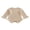 Beige, variant on RUINIXCW Newborn Baby Girl Knit Sweater Romper Infant Baby Girl Fall Winter Clothes Basic Solid Color Ruffle Long Sleeve Bubble Bodysuit Pullover Top