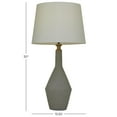 thumbnail image 3 of DecMode 30" Gray Table Lamp with White Microfiber Shade, 3 of 10