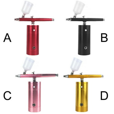 QualitChoice Handheld Airbrush Kit Spray Air Brush Compressor Makeup Paint Tools Kit black