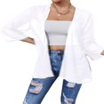 thumbnail image 4 of Women‘s Sheer Chiffon Jacket Casual Cover Up Tops Lightweight Beach Cardigans Blouse Shawl, 4 of 6