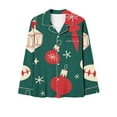 thumbnail image 6 of Xihbxyly Christmas Pajamas for Women, Women's Christmas Printed Pajama Set for Daily Home Wear Two-Piece Pajama Set with Pocket, 6 of 6