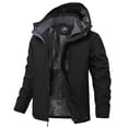 thumbnail image 1 of Chaqueta de esquí impermeable de invierno para hombre Buyboxs, negra, 2XL, 1 of 6