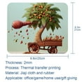 thumbnail image 5 of Coconut Tree Printed Square Mousepad Desk Pad Desk Mat, 8.3x9.8 Inch, Non-Slip Rubber Bottom, Suitable for Office and Gaming, 5 of 6