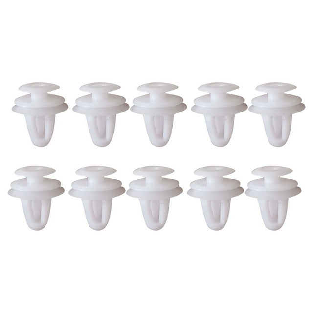 ZheElen 50 Pieces Door Panel Fastener Car Interior Trim Wear-resistant Fixed Clips Set Rivet Buckle Small Flexible Push Retainer White 1Set
