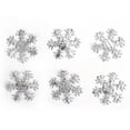 thumbnail image 2 of 300 piezas de confeti de copos de nieve, accesorio decorativo navideño, adorno navideño de copos de nieve (Confeti de copos de nieve plateados de 26 mm), 2 of 8