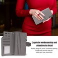 thumbnail image 5 of Men Long Wallet PU Leather Multiple Slots Buckle Design Men Purse with Wrist Strap, 5 of 5