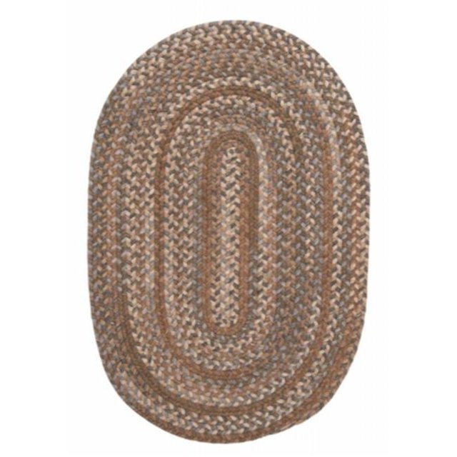 Colonial Mills Rug OH88R024X072 Oak Harbour - Cashew 2 ft. x 6 ft. Braided Rug
