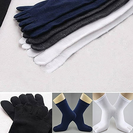 

Farfi 1 Pair Men s Autumn Winter Warm Thermal Casual Sports Soft Toe Socks Fingersocks