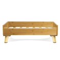 thumbnail image 3 of FurHaven Modern Look Medium Pet Bed Frame with Bamboo Slat Support Base, Walnut, 3 of 3