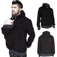 thumbnail image 3 of Fashionable Multifunctional 3 In 1 Dad Kangaroo Jacket Sweatshirt Maternity Men's Jacket, 3 of 5
