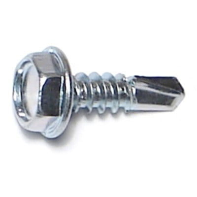 

#10-16 x 5/8 Zinc Plated Steel Hex Washer Head Self-Drilling Screws