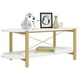 thumbnail image 2 of vidaXL Coffee Table White 110x48x40 cm Engineered Wood, 2 of 4