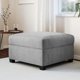 thumbnail image 5 of Moderno gris accent chair con hidden almacenamiento: oversized forrado armchair, detachable armrests, cozy reading chair para sala de estar o dormitorio, 5 of 7