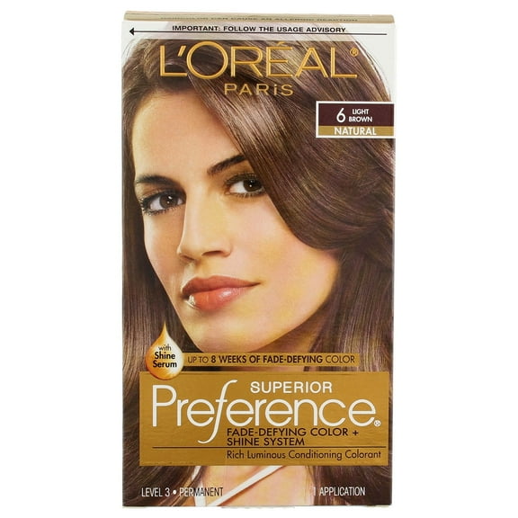 L'Oreal Paris Superior Preference Hair Color, Light Brown 6