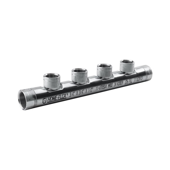 Home-Flex 4883716 0.75 in. Stainless Steel Manifold