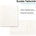 thumbnail image 5 of Hiasan Ivory Tablecloth for Rectangle Tables - Waterproof and Spillproof Washable Fabric Table Cloth for Dining Room Kitchen Party, 60 x 102 Inch, 5 of 7