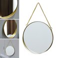 thumbnail image 4 of Miroir Rond Suspendu Décoratif à Motifs Géométriques Monté au Mur avec Chaîne pour S, 4 of 8