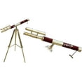 thumbnail image 2 of Vintage Brass Nautical Royal Navy Telescope Double Barrel W/ Tripod Home & Office Decor, 2 of 3