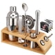 thumbnail image 1 of Juego de cóctel de barra de 10 piezas, kit de coctelera para hacer bebidas, mezclador de acero inoxi Abody 550ml, 1 of 7