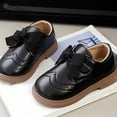 thumbnail image 4 of YunPes Toddler Girls Dress Shoes Eyelet Hook and Loop Flat Shoes Party Wedding Uniform Shoes Full Closed Mary Jane Shoes, 4 of 7