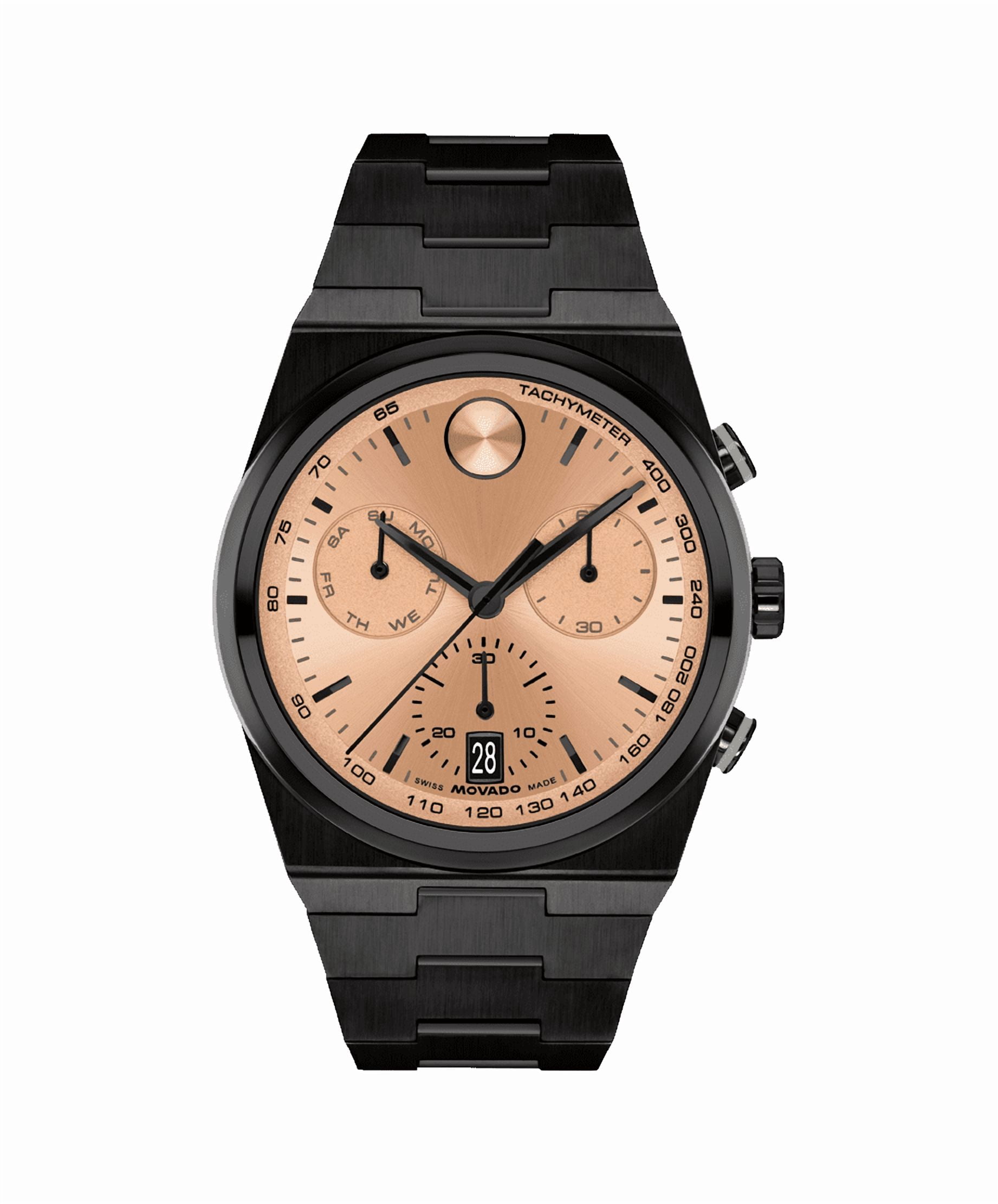 Movado Sapphire Chronograph Stainless Steel Mens Watch 0607239