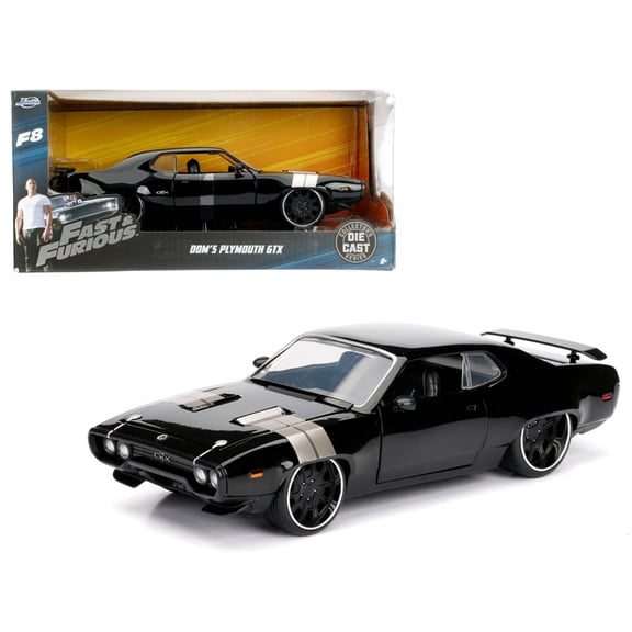 Dom's Plymouth GTX Fast & Furious F8 "The Fate of the Furious" Movie 1/24 Diecast Model Car  by Jada