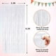 thumbnail image 2 of Cortinas con flecos de aluminio NUWDHP, color blanco metalizado, 1 x 2,5 m, paquete de 2, 2 of 7