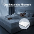 thumbnail image 4 of Polyester Fiber Knee Pillow for Side Sleepers, Ergonomic Leg Support Pillow with Straps, 13.0 x 5.9 x 4.7 in, Pressure Comfort Hip Cushion for Discomfort & Body Aches, 4 of 8