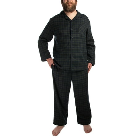 Long Sleeve Pajamas Pjs Goodfellow 2 pc Flannel Plaid Pajamas For Men 100% Cotton Long Sleeve Shirt Flannel Pajama Pants With Pockets PJs ()