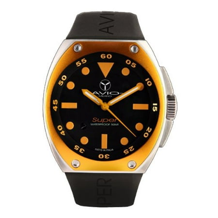 Avio Milano Men's AVI SA AC 1002 Super Tonneau Interchangeable Bezel Watch