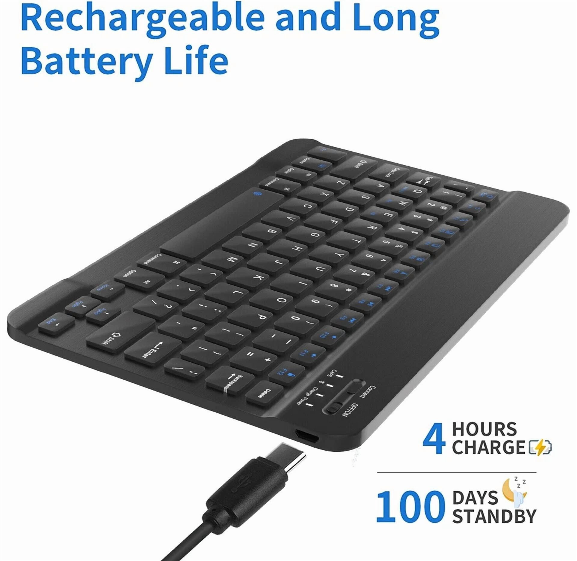 BUTTERFLY- Universal Bluetooth 3.0 Slim Keyboard For Android Windows Ios Tablet Pc Laptop