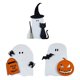 thumbnail image 1 of Linterna de calabaza decorativa para Halloween, suministro de vestido de fantasma de castillo de cementerio de madera, 1 of 4