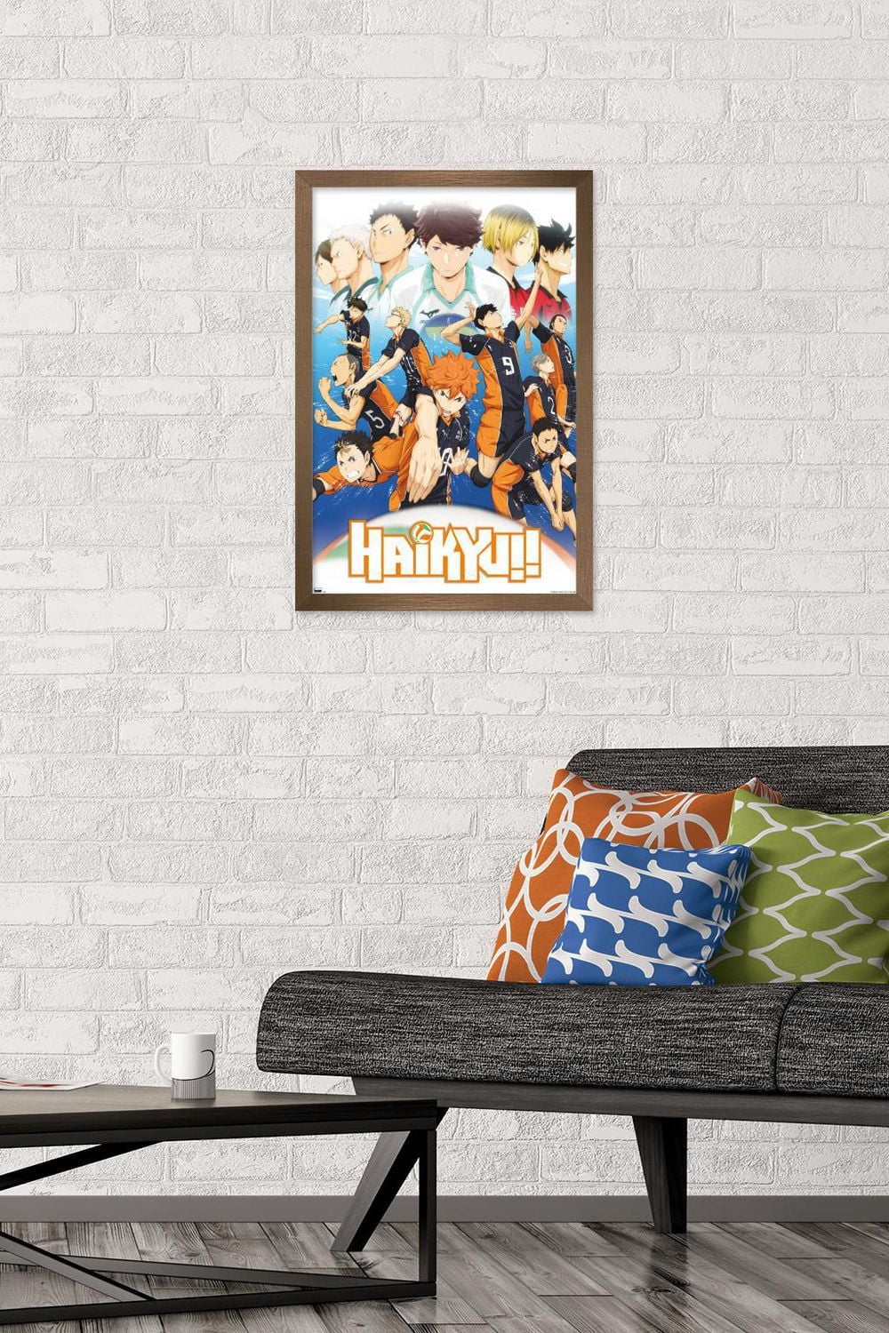 Haikyu!! - Key Art 2 Wall Poster, 22.375" x 34" Framed