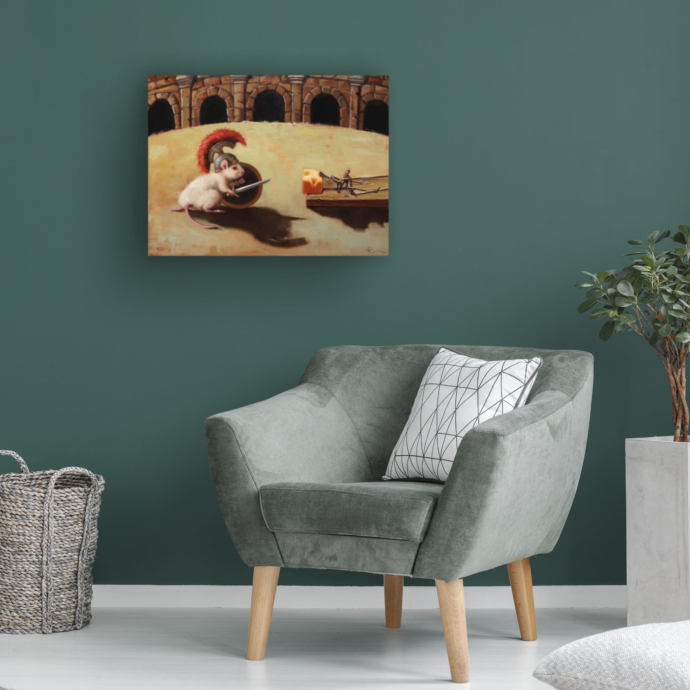 Canvas Wall Art - Lucia Heffernan 'Gladiator' Wall Art for Living Room, Bedroom, or Office Décor by Trademark Fine Art - 24 x 18 Inches