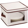 thumbnail image 3 of Honey-Can-Do SFT-02063 Natural Canvas Soft Storage Box, Medium Window Box 12x12, 3 of 5