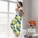 thumbnail image 5 of Balery Lilies Flowers Pantalones de pijama para mujer, pijamas ultraligeros, pantalones de estar por casa-Large, 5 of 6