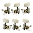 thumbnail image 2 of 6 Piezas Abierto Clavija de Afinación Cabezas de Maquinas para Guitarras Acústica Sunnimix Abra las clavijas de afinación de la guitarra del engranaje, 2 of 8