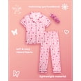 thumbnail image 2 of dELiA*s Girls Pajama Set Soft Cozy Button Down Sleepwear Pajamas for Girls with Spa Headband 2 Piece, 2 of 7