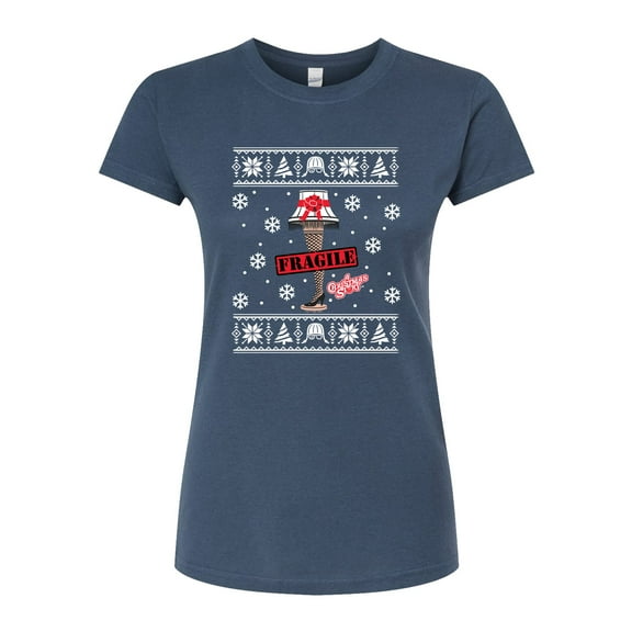 A Christmas Story - Fragile X - Juniors Fitted Graphic T-Shirt