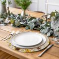 thumbnail image 2 of Sunflowers Dog Round 13 Inch Placemats Set of 4, Spring Watercolor Floral Stars on Linen HeatResistant Non Slip Place Mats for Dining Table, Wipeable Braided Kitchen Table Mats for Housewarming, 2 of 9