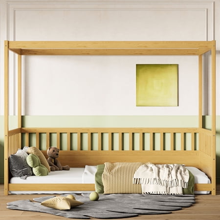 twin size bed frame with product