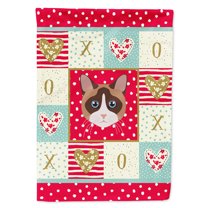 Carolines Treasures CK5167CHF Snowshoe Cat Love Flag Canvas House Size Large multicolor