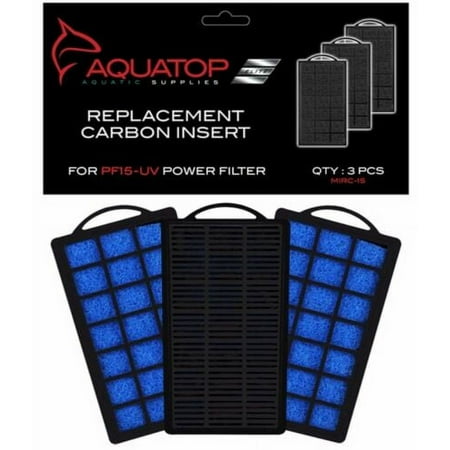 UPC: 0810281019277 | Aquatop 3 Pack Replacement Carbon Filter Pad for PF15-UV MIRC-15