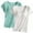 25 Mint Green, variant on bnaln 2PCS Womens Tops with Built in Bras Summer Casual T-Shirt Crewneck Short Sleeve Shirts Tunic Blouse Basic Plain Tees Shirt Plus Size Going Out Tops Yoga T-Shirts Soft Loungewear