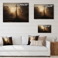 thumbnail image 4 of Designart "Healing Light Religious Cross wall art" Spiritual Print on Natural Pine Wood, 4 of 5